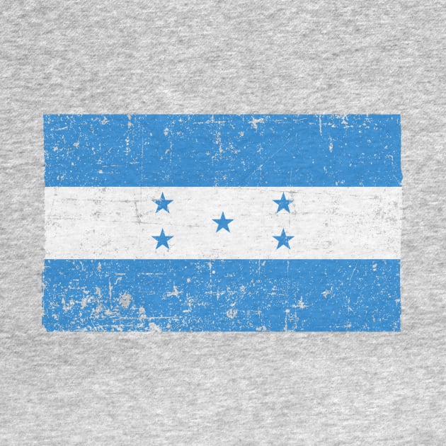 Honduras Flag - Bandera de Honduras - Patriotas unidos - vintage grunge by verde